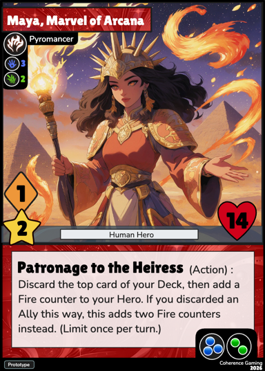 Maya - Pyromancer Hero